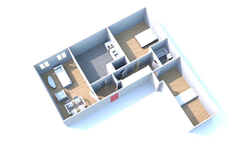 Appartement F3 en location à Montivilliers proche de la gare - Image 2