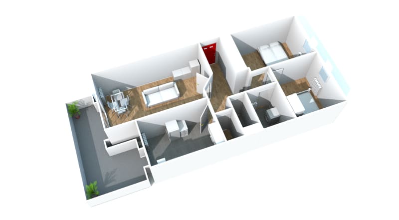 Appartement F3 en location à Montivilliers - Image 3
