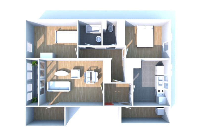 Location d'un appartement T3 au Havre Caucriauville - Image 3