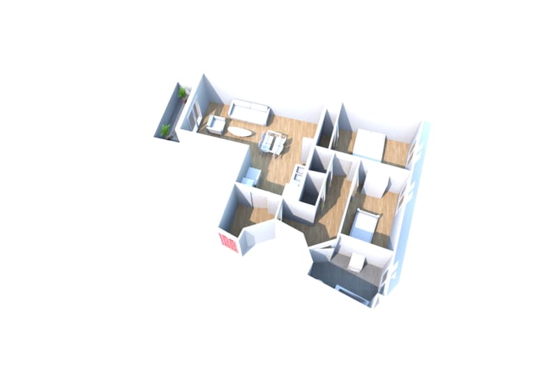 Appartement T3 en location au Havre proche du centre commercial - Image 2