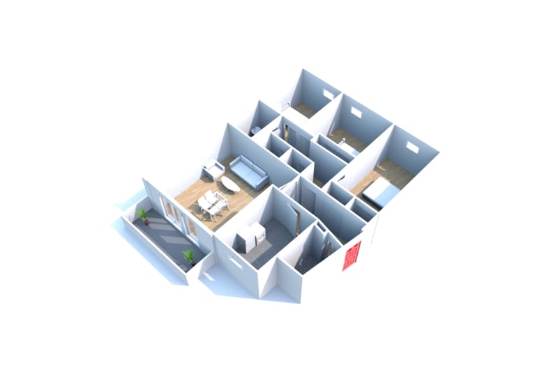 Proche université du Havre, appartement 4 pièces à louer - Image 2