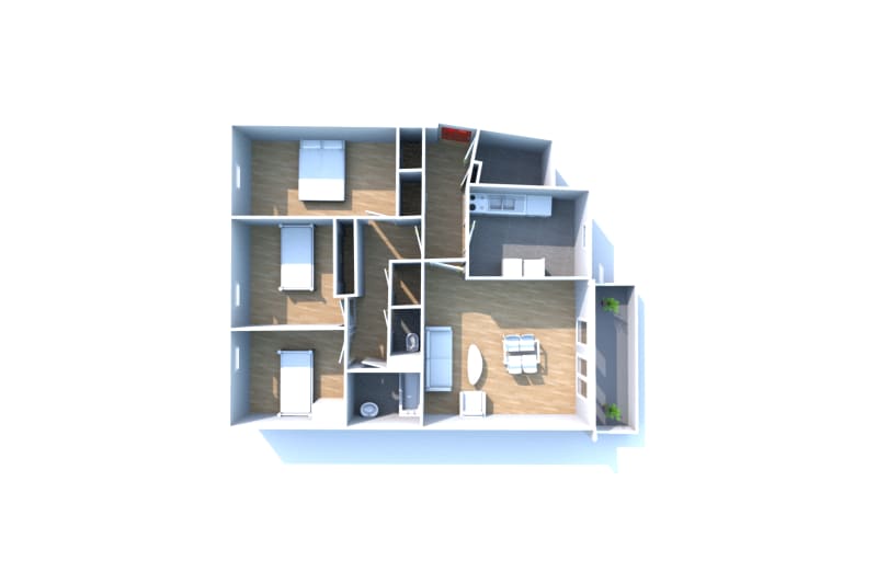 Proche université du Havre, appartement 4 pièces à louer - Image 3