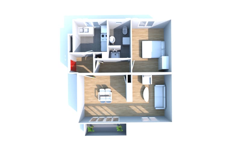 Appartement F2 à louer à Montivillers - Image 3