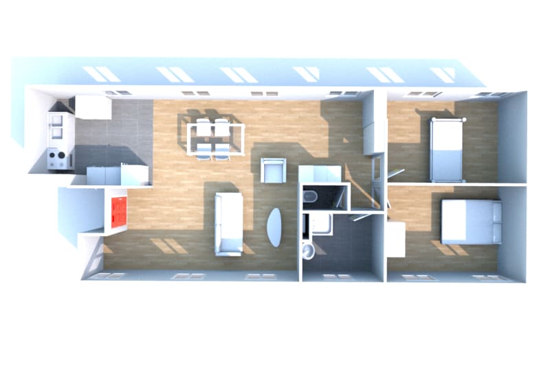 Très lumineux, appartement 4 pièces en location à Elbeuf proche seine - Image 3