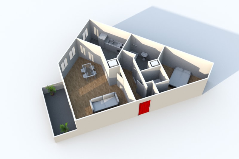 Appartement T2 à louer à Montivilliers proche de la gare - Image 3