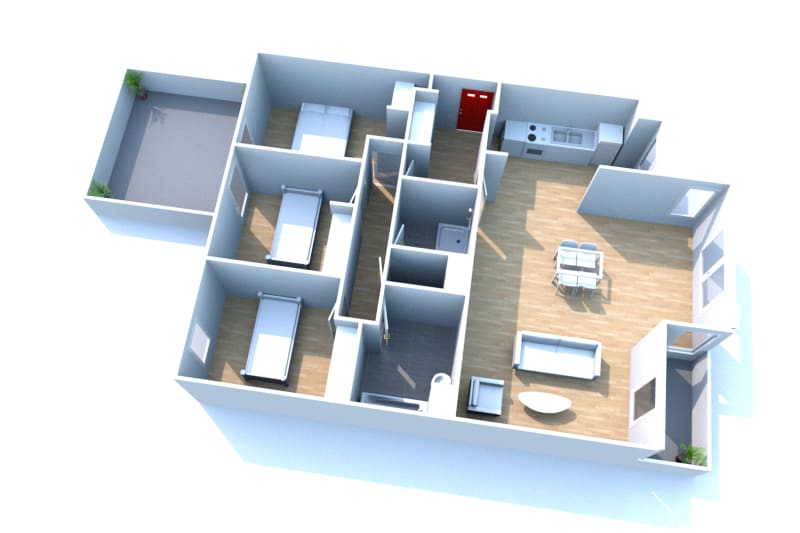 Location appartement 4 pièces à Montivilliers - Image 2