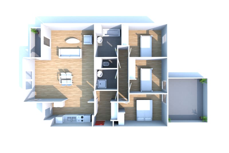Location appartement 4 pièces à Montivilliers - Image 3