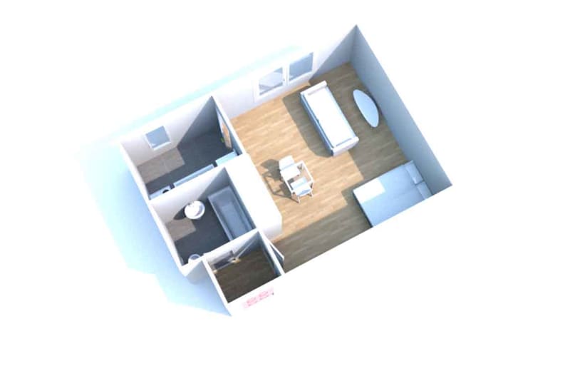 À Elbeuf, location d’un appartement T1 - Image 4