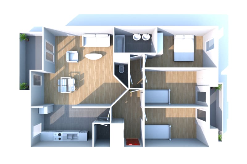 Appartement F4 à louer au sein d'une résidence récente à Dieppe - Image 9