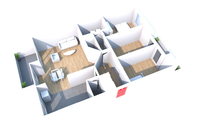 Dieppe les Portes de Janval : appartement T4 à louer - Image 2
