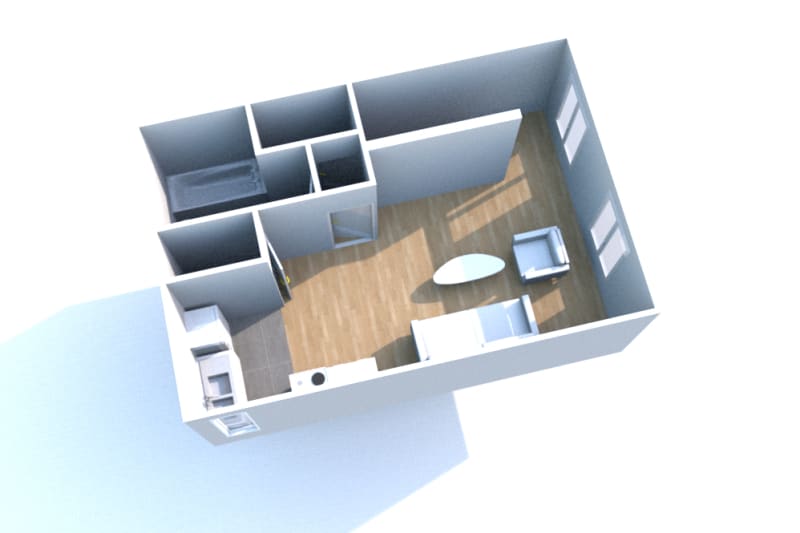 Location appartement studio à Bolbec - Image 2