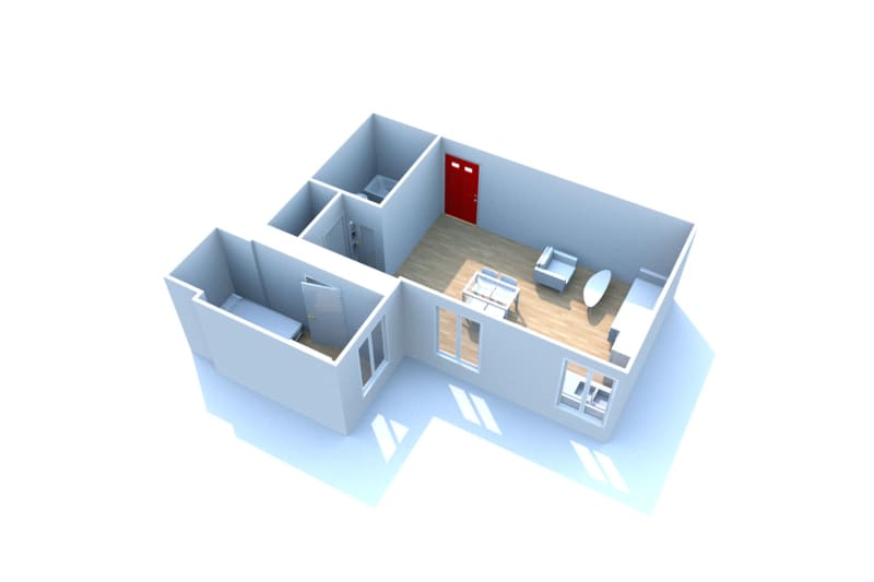 2 pièces appartement à louer dans une résidence charmante à Bolbec - Image 2