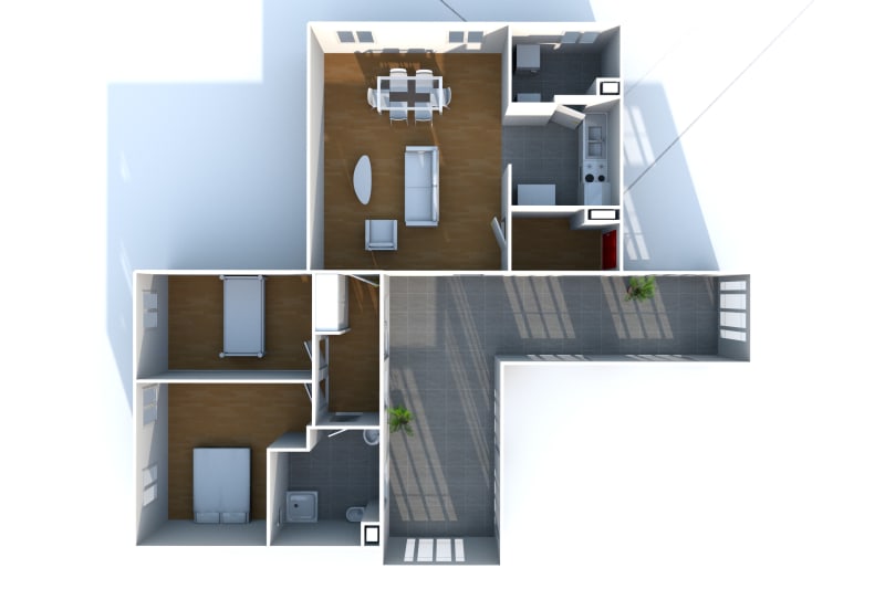 Dans résidence charmante, location appartement T3 à Bolbec - Image 9
