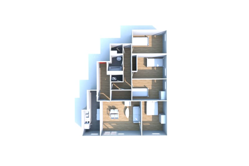 Au Havre Champs Barets, location appartement T5 - Image 3