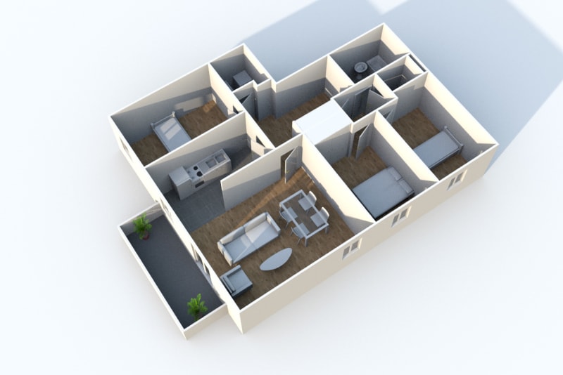 Appartement T4 en location à Doudeville - Image 5