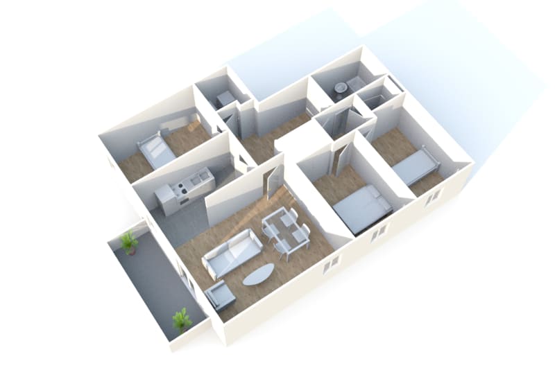 Location d'un appartement de 4 pièces à Doudeville - Image 2