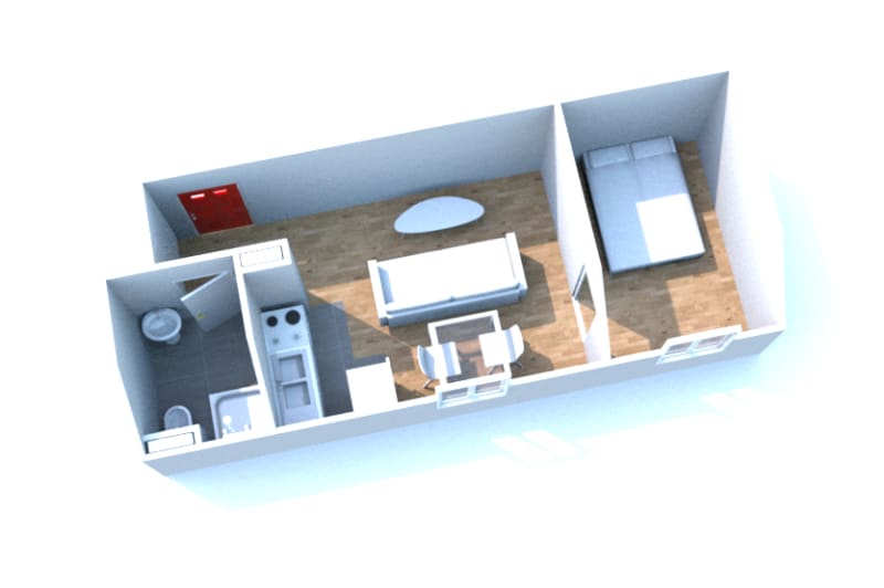 Appartement T1 en location à Doudeville - Image 2