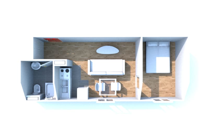 Appartement T1 en location à Doudeville - Image 3