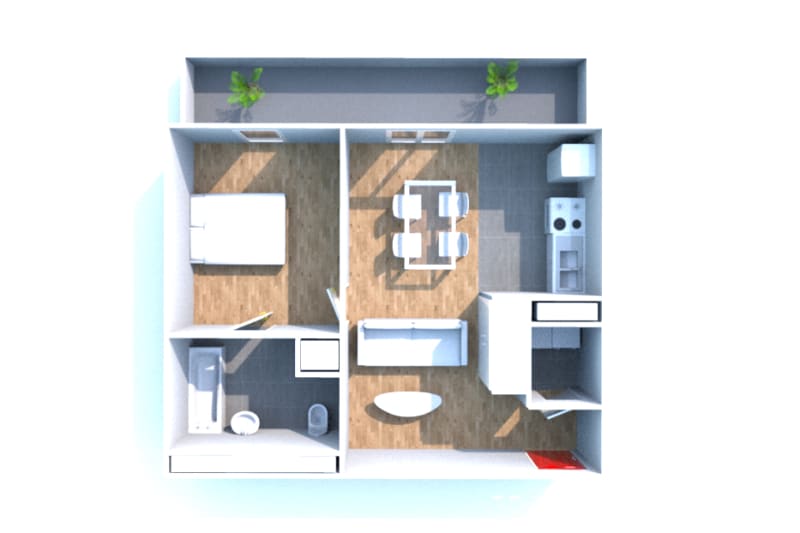 Appartement T2 en location à Mont-Saint-Aignan - Image 3