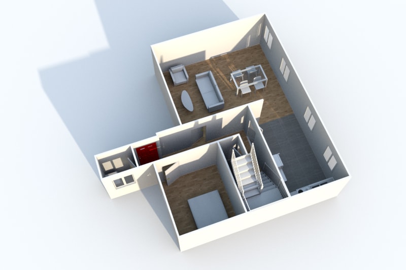 Appartement triplex F6 à louer en plein centre-ville d'Elbeuf - Image 9