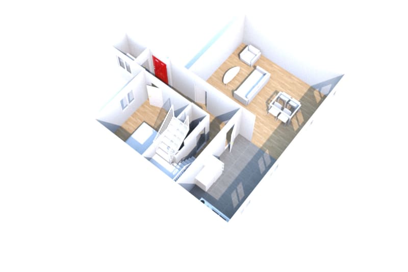 Appartement triplex F6 à louer en plein centre-ville d'Elbeuf - Image 9