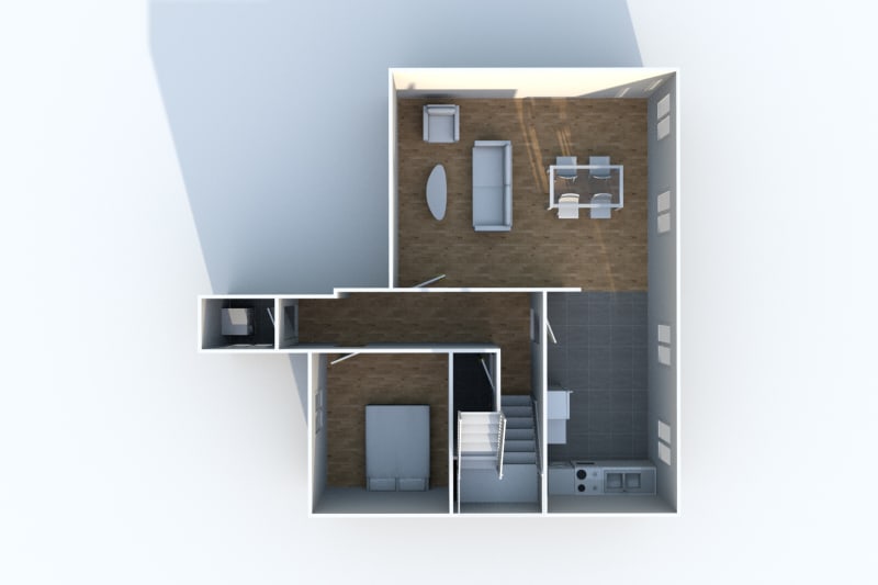 Appartement triplex F6 à louer en plein centre-ville d'Elbeuf - Image 10