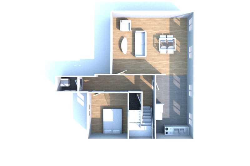 Appartement triplex F6 à louer en plein centre-ville d'Elbeuf - Image 10