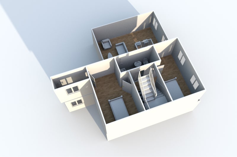 Appartement triplex F6 à louer en plein centre-ville d'Elbeuf - Image 11