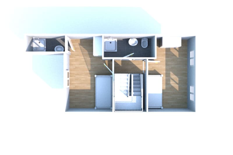 Appartement triplex F6 à louer en plein centre-ville d'Elbeuf - Image 12