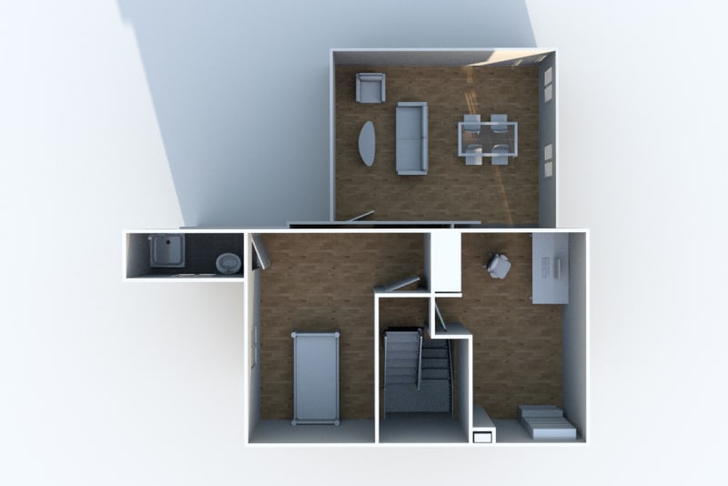 Appartement triplex F6 à louer en plein centre-ville d'Elbeuf - Image 14