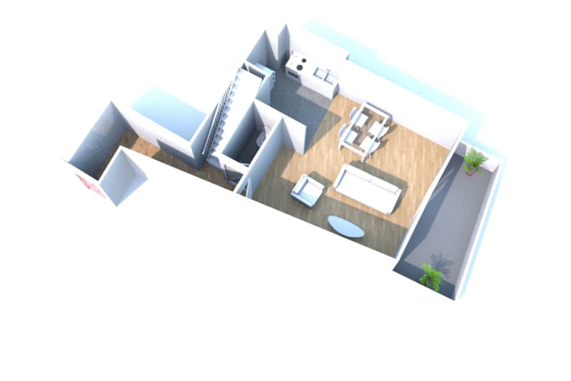 Grand appartement duplex F3 à louer en plein centre-ville d'Elbeuf - Image 8