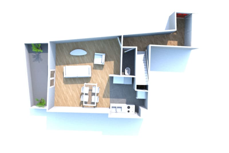 Grand appartement duplex F3 à louer en plein centre-ville d'Elbeuf - Image 9