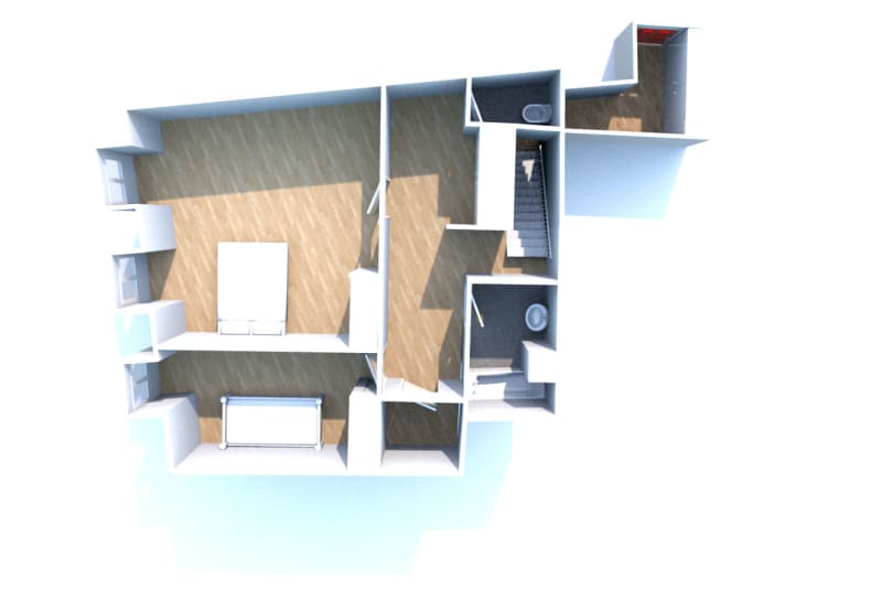 Grand appartement duplex F3 à louer en plein centre-ville d'Elbeuf - Image 11