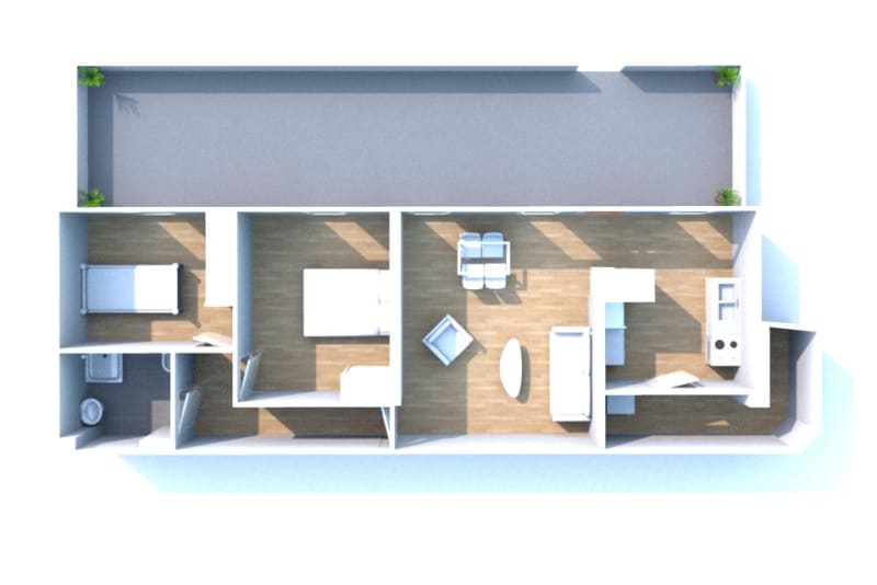 Appartement T3 en location à Montivilliers, dans une résidence récente - Image 3