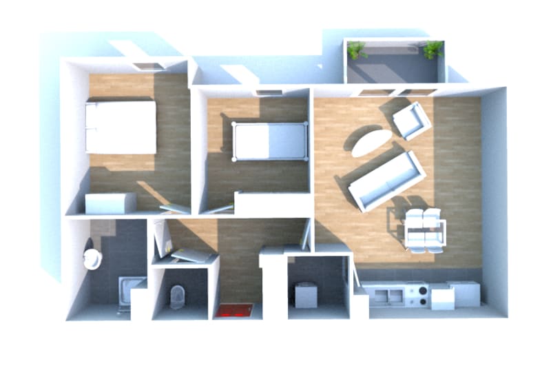 Clères le clos des cygnes : appartement T3 à louer - Image 3