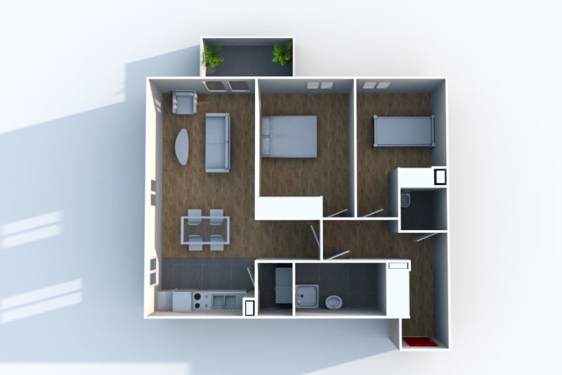 Appartement F3 en location dans une résidence moderne à Clères - Image 5
