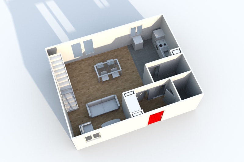 Appartement duplex F4 en location à Clères - Image 4
