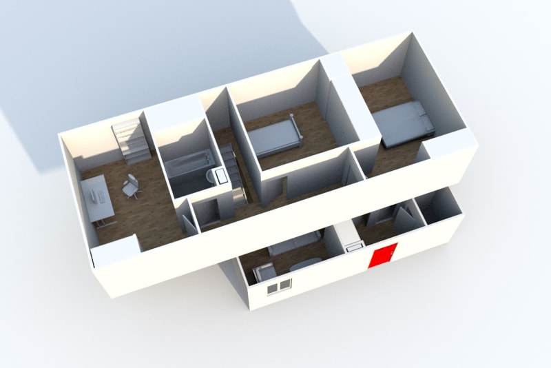 Appartement duplex F4 en location à Clères - Image 6