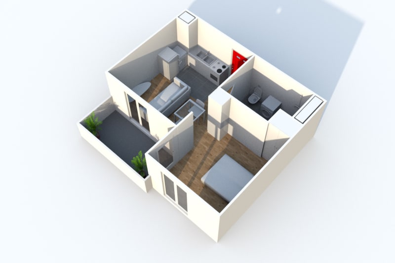 Appartement studio en location à Croisy-sur-Andelle - Image 3