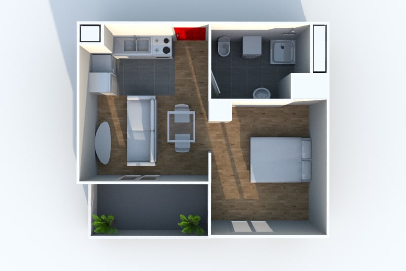 Appartement studio en location à Croisy-sur-Andelle - Image 4