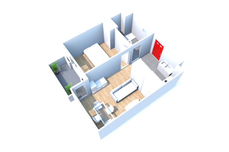 À Croisy-sur-Andelle : location appartement 2 pièces - Image 1