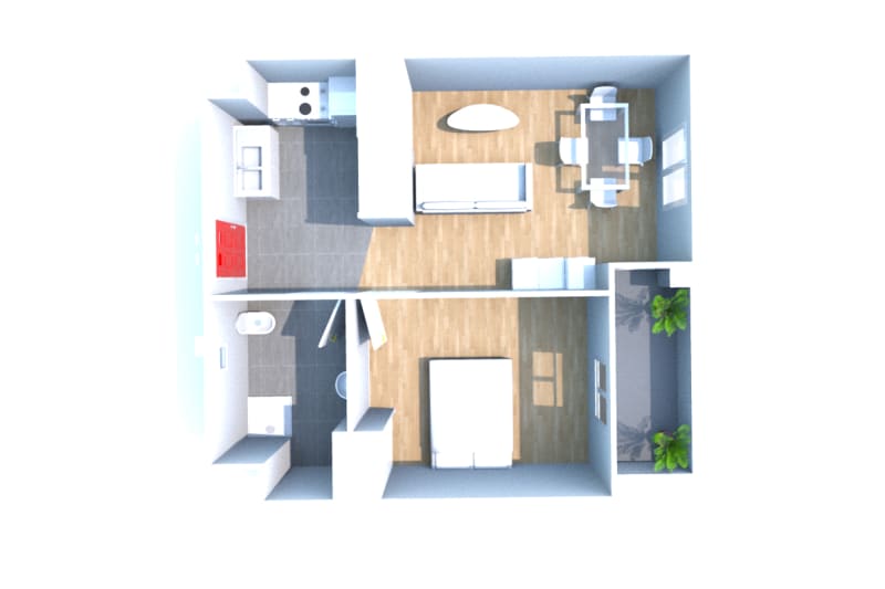 À Croisy-sur-Andelle : location appartement 2 pièces - Image 2