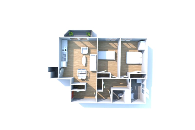 Appartement T3 en location, centre-ville de Bolbec - Image 3