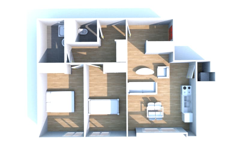 À Bolbec centre-ville : appartement T3 à louer - Image 3