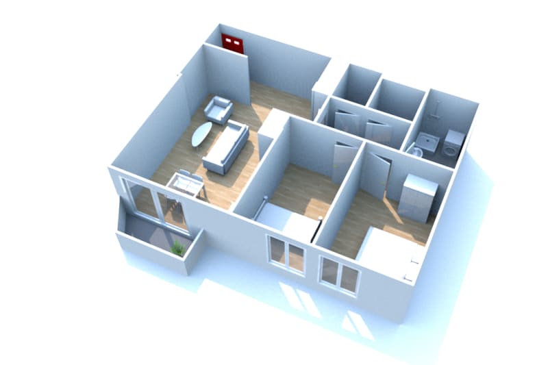 À Bolbec proche du centre-ville : location appartement T3 - Image 2