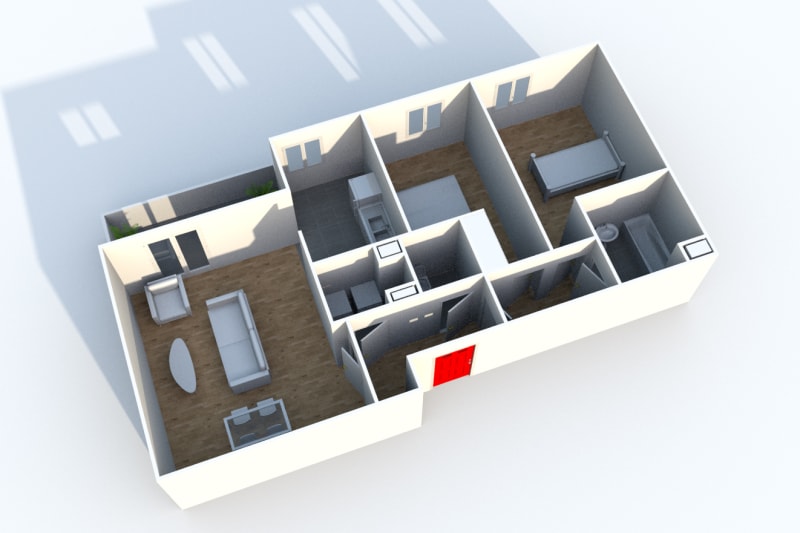 Appartement T3 en location à Petit-Quevilly à proximité du Téor - Image 8
