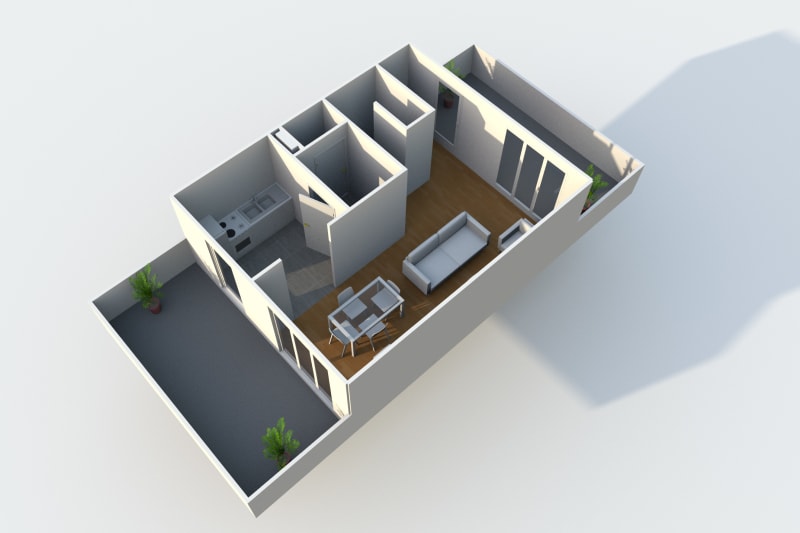 Appartement Duplex T3 à louer à Rouen Rive Gauche avec 2 terrasses - Image 10