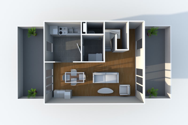 Appartement Duplex T3 à louer à Rouen Rive Gauche avec 2 terrasses - Image 11
