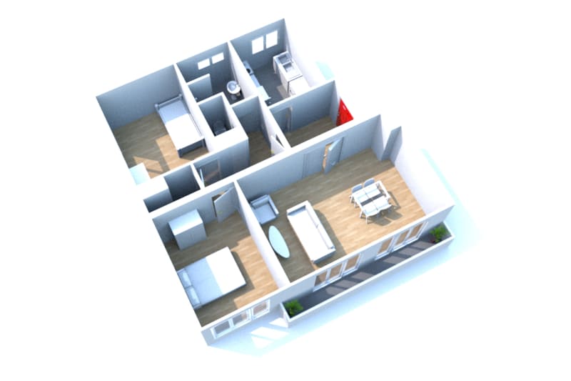 Harfleur : appartement T3 disponible à la location - Image 2