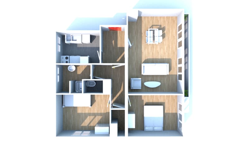 Harfleur location appartement T3 - Image 3
